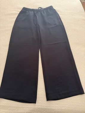 Aritzia NAVY  Wide-Leg Drawstring Pants